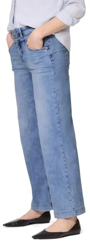Street One Damen High Waist Wide Leg Jeans im Loose Fit 3817231