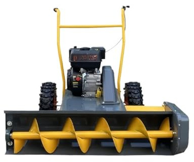 Handbetriebener Kleiner Schneepflug, Multifunktionaler Schneekehrer for Den Haushalt, Einfach, Tragbar, Mit Elektrostarter, Gartengerät for Hinterhof MüHelos RäUmen Schnee(Pull Start 100cm)