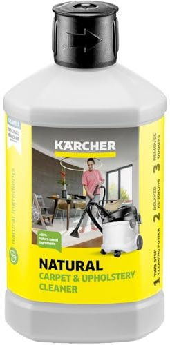 Kärcher Natürlicher Teppich- und Polsterreiniger RM 519N, Reinigungsmittel für Teppichböden, Polster & Autositze, 1 Liter