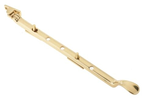 EuroArt Casement Stay Window Stay Arm Multiple Sizes & Finishes Adjustable Window Support Stay Fixings Included (Polished Brass, 300mm)