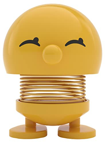 Hoptimist Bimble Wackelfigur & Glücksbringer, Skandinavische Deko Figuren für Wohnzimmer, Schreibtisch, Büro, Bürodeko & Lustige Kleine Geschenke, 4,5 x 5,8 x 6,6 cm, Small, Gelb