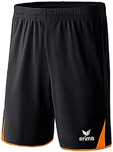 Erima Herren Classic 5-c Short Mit Innenslip, Schwarz/Orange, XL EU