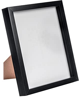 Nicola Spring 3D Shadow Box Photo Frame - 8x10 (20x25cm) - Pack of 1 - Black 3D Photo Frame Box Picture Portrait Display Case for Crafts, Keepsakes, Wedding, Graduation