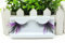 JYtop Lot de 4 paires de faux cils en plumes véritables pour fête d'Halloween Violet