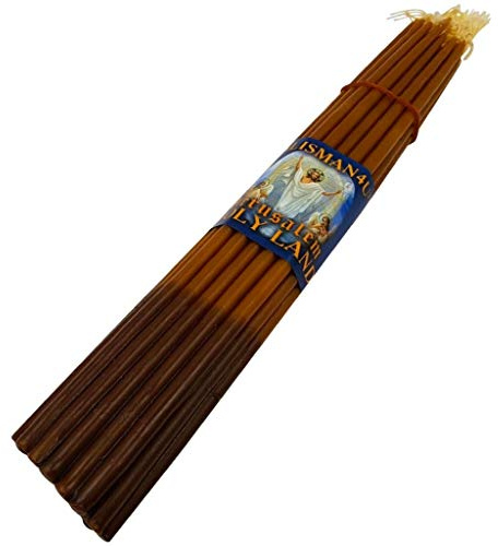 TALISMAN4U 33 Beeswax Taper Candles Jerusalem Church Candles 9 inch
