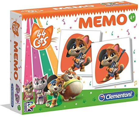 Clementoni - 18056 - Memo Kompakt - 44 Cats