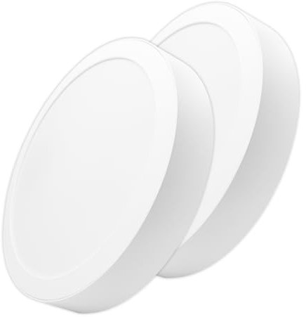 LED ATOMANT Pack 2x Plafon LED Redondo Superficie 225mm, 18W, Color Blanco Frio (6500K), 1650 Lumenes, Driver integrado, Para Techo Cocina Baño