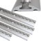NTG Aluminium Airlineschienen 4 Stück 1975 mm 2 Meter - Halbrunde Airlineschiene zur Ladungssicherung für LKWs und Wohnmobile - Gebohrte Zurrschiene Silber - Zurrleiste