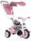 Smoby - Baby Balade Plus rosa - Mitwachsendes Kinderdreirad mit Schubstange, Sitz mit Sicherheitsgurt, Metallrahmen, Pedal-Freilauf, für Kinder ab 10 Monaten