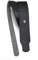 Custom Style T601C02T03 Gitarrengurt aus schwarzem Leder mit Totenkopf-Motiv, Schwarz , One size