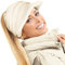TOSKATOK Damen Slouchy Peaked Pferdeschwanz Unordentlicher Dutt Beanie Mütze Kappe, cremefarben, Einheitsgröße