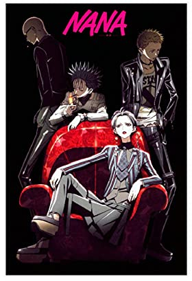 Anime-Poster Nana 26, Leinwand-Poster, Wandkunst, Deko, Bild, Gemälde für Wohnzimmer, Schlafzimmer, Dekoration, 30 x 45 cm, ohne Rahmen:
