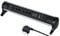 Electraline 61914 Multipresa Scrivania Alu-Line di Design 2 Posti 10/16A + 2 porte USB 2.1A, Cavo 1.5M, Nero