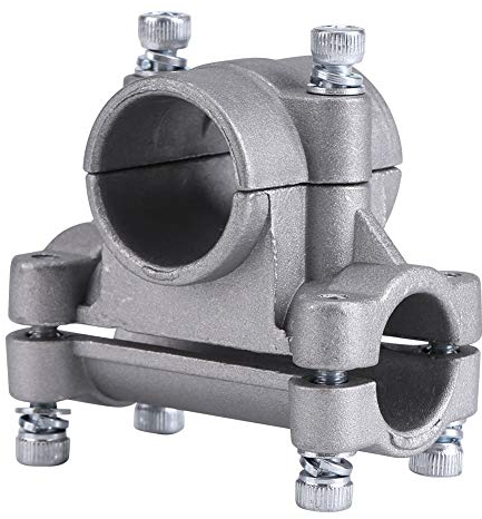 TOPINCN Griffhalterung Klemme für Rasentrimmer Freischneider Handhalter für Rasentrimmer Freischneider Rohr 26/28mm Rasenmäher Teil(Cross Fixed Frame (28, 19))