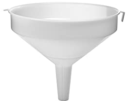White Funnels 10/22/25/31 cm Food Grade - for Bottling - Home Brew Wine Beer Making Kitchen Funnels Accessories (31 cm)