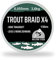 Major Fish Trout Braid 4 Fach geflochtene Schnur Forelle Ultralight 150 Meter 0.055-3,6 kg - Moos Green
