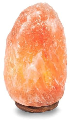 PLUS HOME Lámpara de Sal 4-6kg del Himalaya Natural + 1 Bombilla de Led de Enchufe Europeo