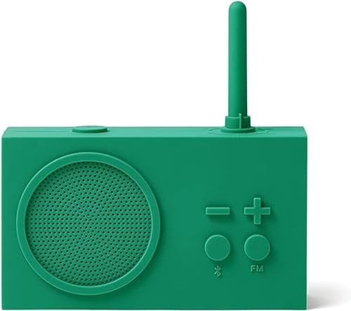 Lexon TYKHO 3 Enceinte Bluetooth Portable et Poste Radio FM, Etanche avec Batterie Rechargeable - Vert