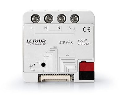 1 Kanal KNX Dimmaktor/Dimmer Unterputz mit 6 potentialfreien Binäreingängen/Tasterschnittstelle/Sensoreingang/Meldereingang