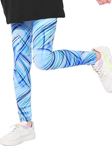 Kiench Mädchen Sport Leggings Lang Fitness Yoga Hosen