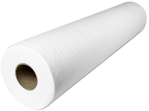 Drap Examen Rouleau Tissu non Tissé | 60 cm de large x 40 mètres de long | 1 Rouleau Papier Table Massage Tissu non Tissé Spunlace