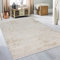 Teppich-Traum Teppich Vorleger Abstrakt Modern Designer Vintage Pflegeleicht Hautsympathisch Schmutzabweisend - Gold weiß, 200 x 290 cm