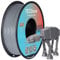 TEQStone PETG Filament 1.75mm Grau 1KG, Maßhaltigkeit +/-0.02mm Spule Sauber Gewickelt 3D Drucker Filament Vakuumverpackung