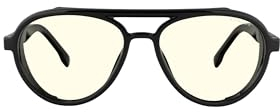Gunnar Gaming- und Computerbrillen – Tallac – Rahmenfarbe: Onyx, Linsentönung: Clear (blockiert 65% blaues Licht und 100% UV-Licht) – Blaulicht-blockierende Brille – patentierte Linse