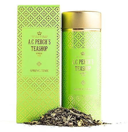 A.C. Perchs Loser Tee | Iconic Spring Time | Fruchtig-Frischer Grüner Sencha-Tee mit Mango- und Zitrusnoten | Geschenkbox 60g | Royal Tea | Since 1835