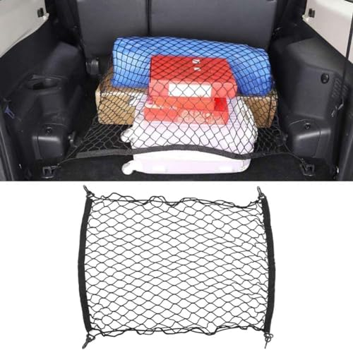 1Set Kofferraumnetz für VW Tiguan L PHEV 2019-2022, elastisches Nylon-Aufbewahrungsnetz, Gepäck-Organizer, Innenzubehör