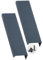 JMCXSM592 2 pièces Poignée de porte Armoire Coloré Chambre d'enfant Poignées pour placards Caché tirette Invisible Bouton Meuble Aluminium Poignet Tiroirs Angle droit,Tirer Dressing (bleu,400mm)