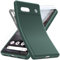 YESARMOR Vert Coque Souple TPU Silicone - pour Google Pixel 7a avec 2 Verre Trempé Protection, Clear Case, Green Case, Antichoc étuis de Google Pixel 7a