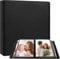 20x25 Fotoalbum 152 Taschen halten 20x25 Fotos, Fotoalbums 8x10, große Kapazität Lederabdeckung Familie Hochzeit Baby Fotobook für 10x8 Bilder, Fotoalbum Buch mit schwarzen Innenseiten (Schwarz)