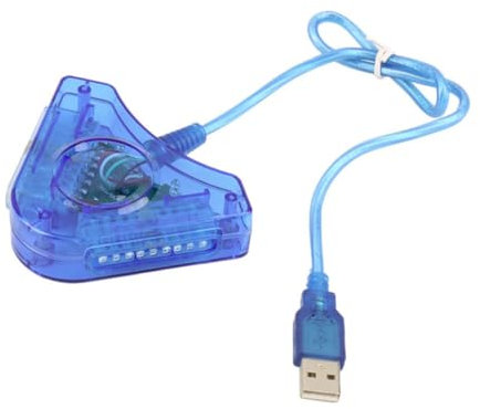 Yaoliucp Adaptateur de contrôleur USB pour Les contrôleurs PSX et PS2 Contrôleur à Double Port sur Le convertisseur d'adaptateur USB PC, séparateur