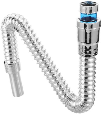 Homoyoyo Bonde De Lavabo Eau Tuyaux Bonde D'évier Double Tuyau De Rallonge D'évier Drain De Lavabo De Salle De Bain Tuyau De Vidange De Lavabo De Salle De Bain Drain D'évier Fil D'acier