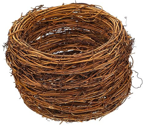 Cabilock 15 Piezas Guirnalda De Mimbre Decoración Navideña para Colgar En La Pared Aro Floral Navideño Puerta Vid De Navidad DIY Coronas De Navidad Aire De Mimbre Retro Rota