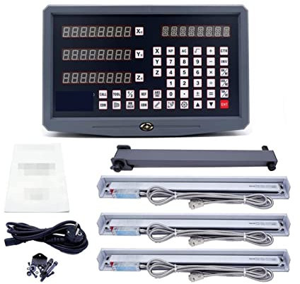 Set Fräsen/Drehmaschine/Bohrmaschine DRO Digitalauslesen mit 3 PCs Linearwaagen