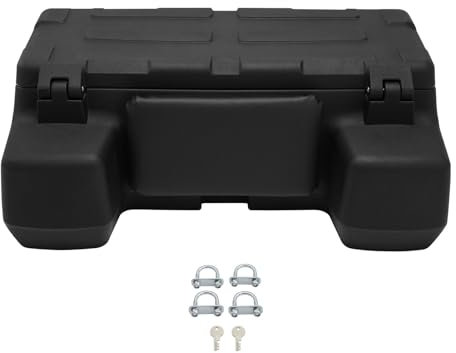 TCMT 96L ATV Beifahrersitz hinten Gepäckträger Cargo Aufbewahrung Helm Kofferraum Box Gepäck schwarz