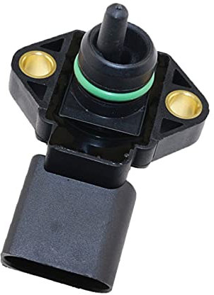 QXWRLD Sensor Map de presión Absoluta del colector, for Audi, A2 A3 A4 A6 TT 1,2 1,4 1,8 T 1,9 2,5 TDI 038906051 V10-72-1044 0281002177 Sensor de presión del colector Map