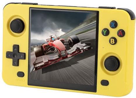 Console di gioco portatile, 4 pollici schermo IPS 64Bit Quad Core 60HZ Retro Console di gioco portatile supporta 2 giocatori gioco 11 Emulatore Console di gioco retrò (16G e 64G)