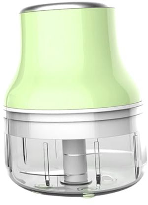 PHENOFICE 1Pc USB Presse-Ail Presse-Ail Hachoir Broyeur Robot Culinaire Mini Robot Culinaire Maison Broyeur D'Ail Presse-Ail Multifonctionnel Compact Hachoir À Ail Vert Abs