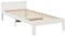 vidaXL Massivholzbett ohne Matratze Weiß 90x200 cm Kiefernholz, Bettrahmen, Schlafzimmerbett, Doppelbett, Schlafzimmermöbel, Bett, Holzbett