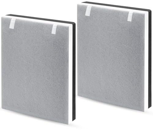 2 Pack Vital 100 True HEPA Replacement Filter for LEVOIT Vital 100 Air Purifier, 3-in-1 H13 True HEPA & High-Efficiency Activated Carbon Filters, Replace Part # Vital 100-RF