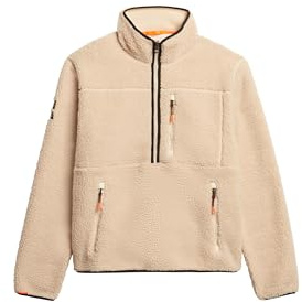 Superdry Herren Outdoor Sherpa-Fleece mit Halbreißverschluss
