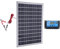 Heilanole Système de Chargeur de Batterie Solaire 25W Panneau Solaire Cour Extérieure Camping D'Urgence Conseil de Charge