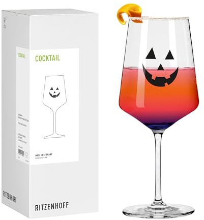 RITZENHOFF Cocktailglas - 500 ml - Made in Germany | Artikelnr. 8291001, Serie Halloween, 1 Cocktailglas 500 ml, Kristallglas, spülmaschinenfest