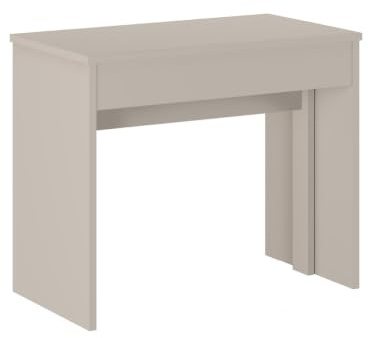 Vente-unique - Console Table Extensible 12 Couverts - 6 rallonges - Beige - ONEGA