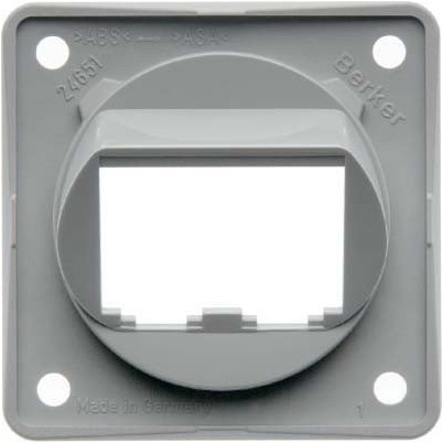 Hager Halter für modul-2 BTR/E-DAT grau glanz