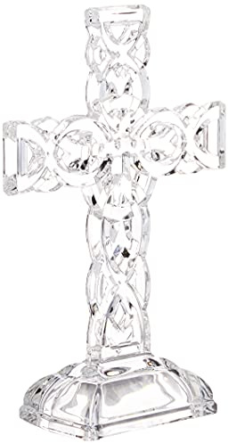 Belleek Pottery 34002 Celtic Cross, 11.4-Inch, Clear, Set of 1