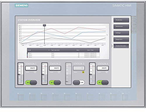Siemens, KTP1200 Basic, SIMATIC, HMI-Bediengerät, TFT, 1280 x 800 pixel, 304.8 mm